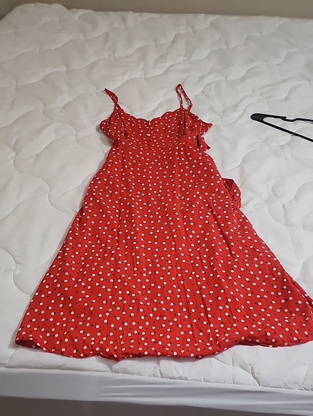 41 Hawthorn Red Polka Dot Midi Dress